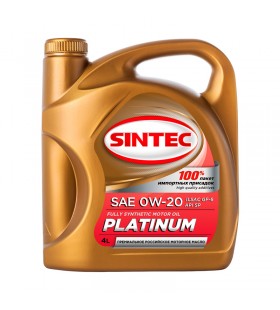 SINTEC Platinum  0W20 SP GF-6, 4л